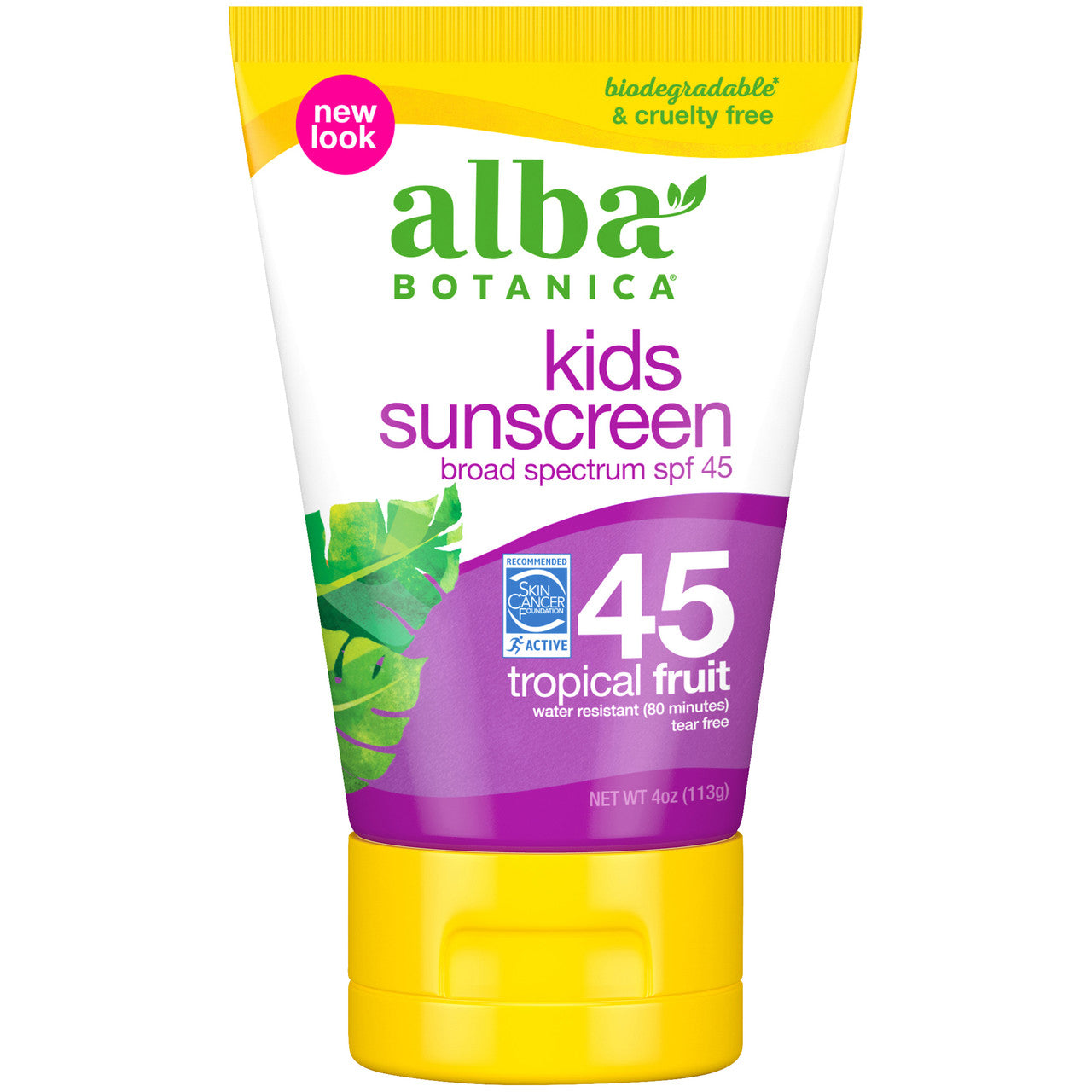 アルバ サンスクリーン キッズ SPF45 (1 X 4オンス)