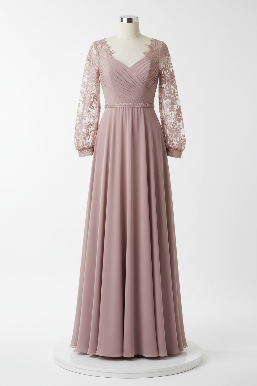 Dusty rose bridesmaid dress